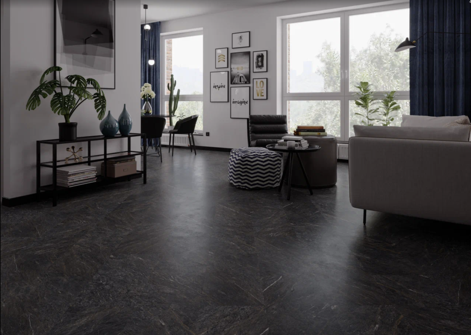 Кварц-винил FloorBee Project 1352 Теоторе Супремо