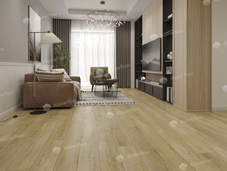 Кварц-винил Alpine floor Ультра 5-33 Дуб Старинный