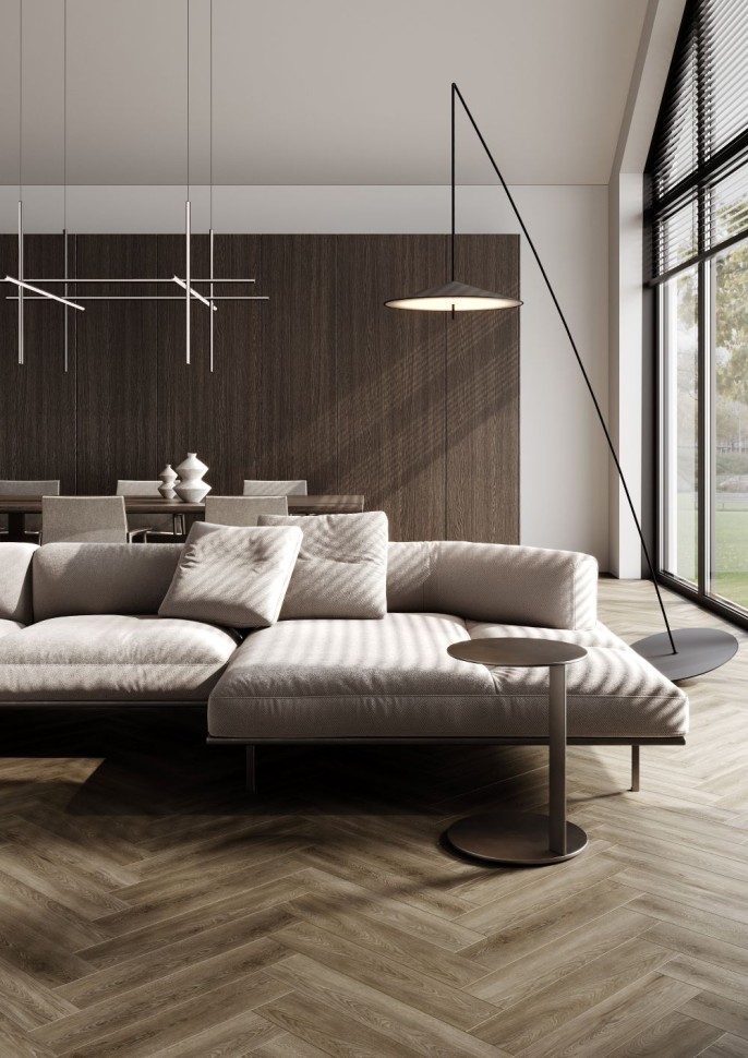 Кварц-винил Fargo Bevel Parquet Дуб Тихуана 33-6191-7