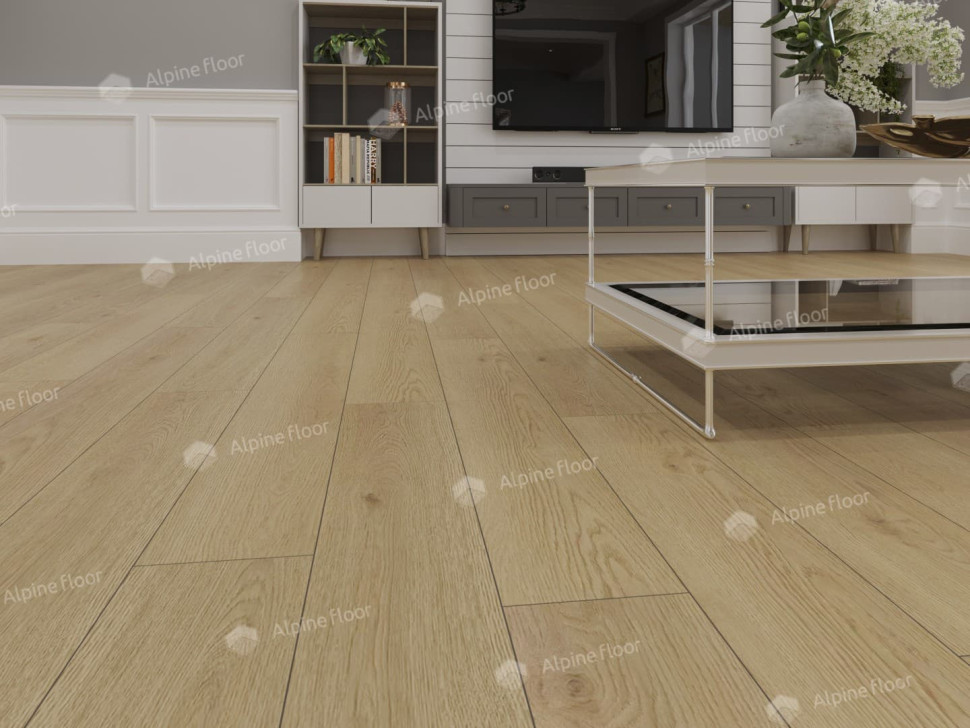 Кварц-винил Alpine floor Ультра 5-37 Дуб Марципановый