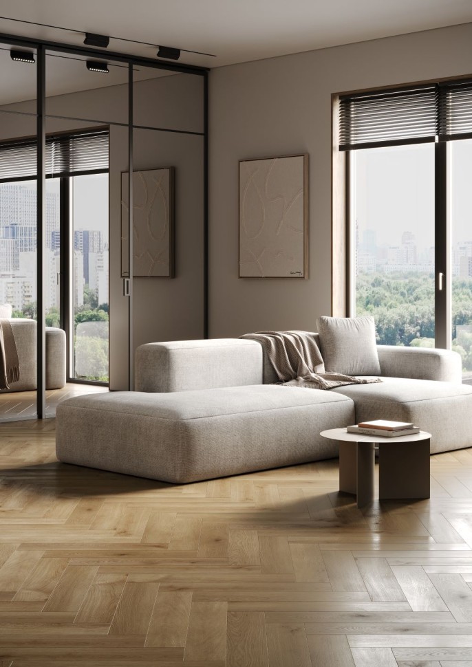 Кварц-винил Fargo Bevel Parquet Дуб Окленд 33-653-76