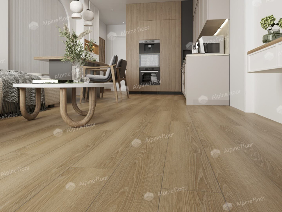 Кварц-винил Alpine floor Ультра 5-38 Дуб Сантана