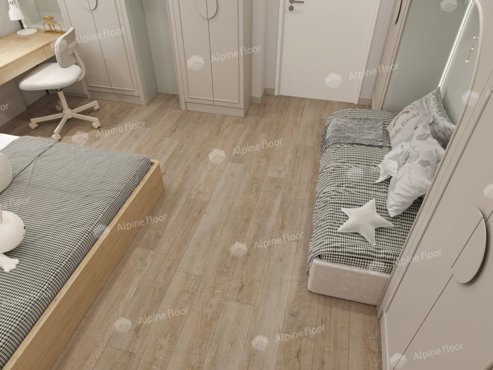 Кварц-винил Alpine floor Ультра 5-39 Дуб Амбер