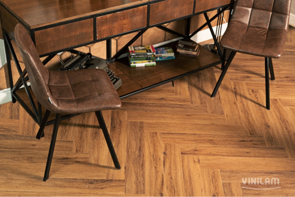 Кварц-винил Vinilam Parquet Herringbone IS11210 Де Вилль Паркет 