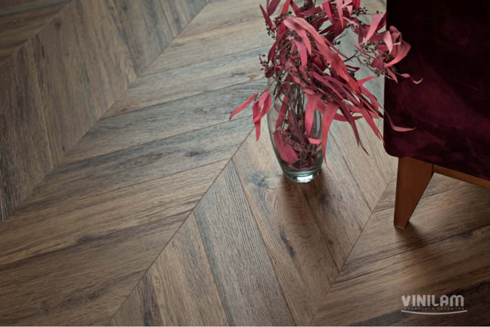 Кварц-винил Vinilam Parquet Chevron I107516 Шеврон Лувр