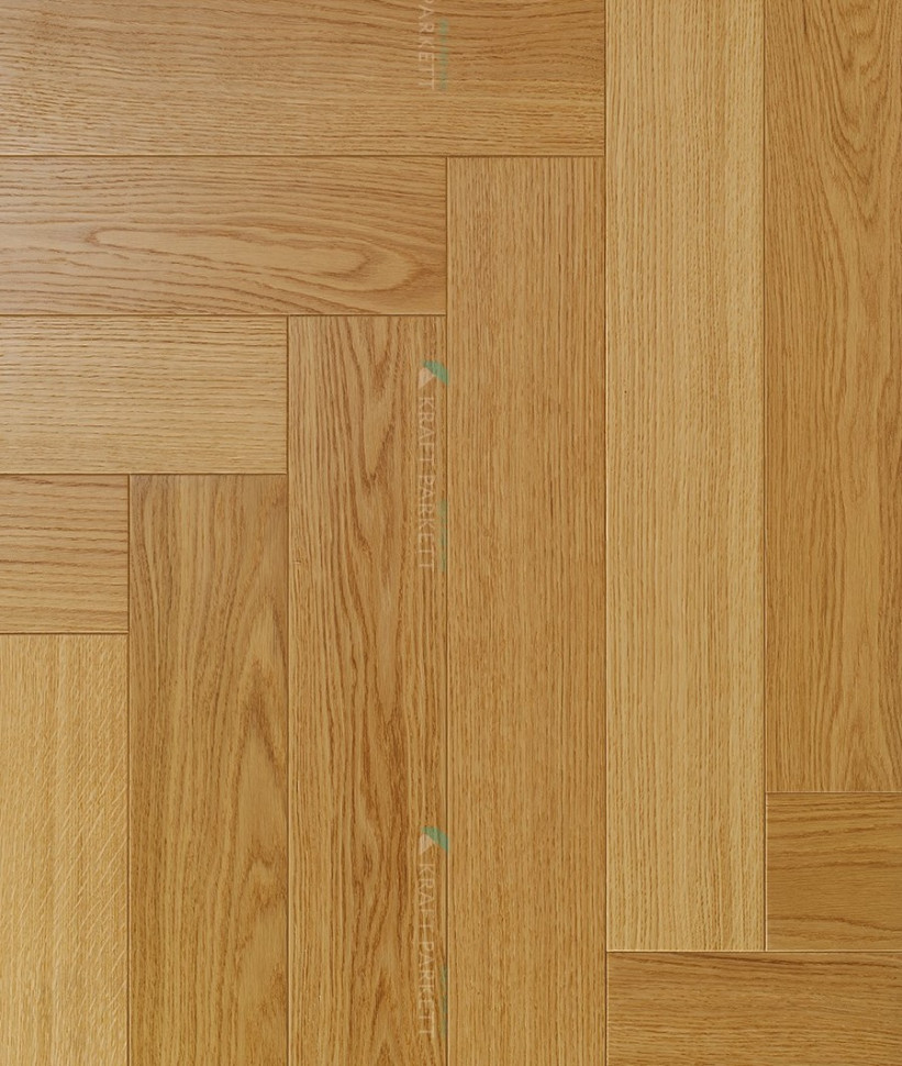 Инженерная доска Kraft Parkett Английская елка 907 Дуб Селект лак
