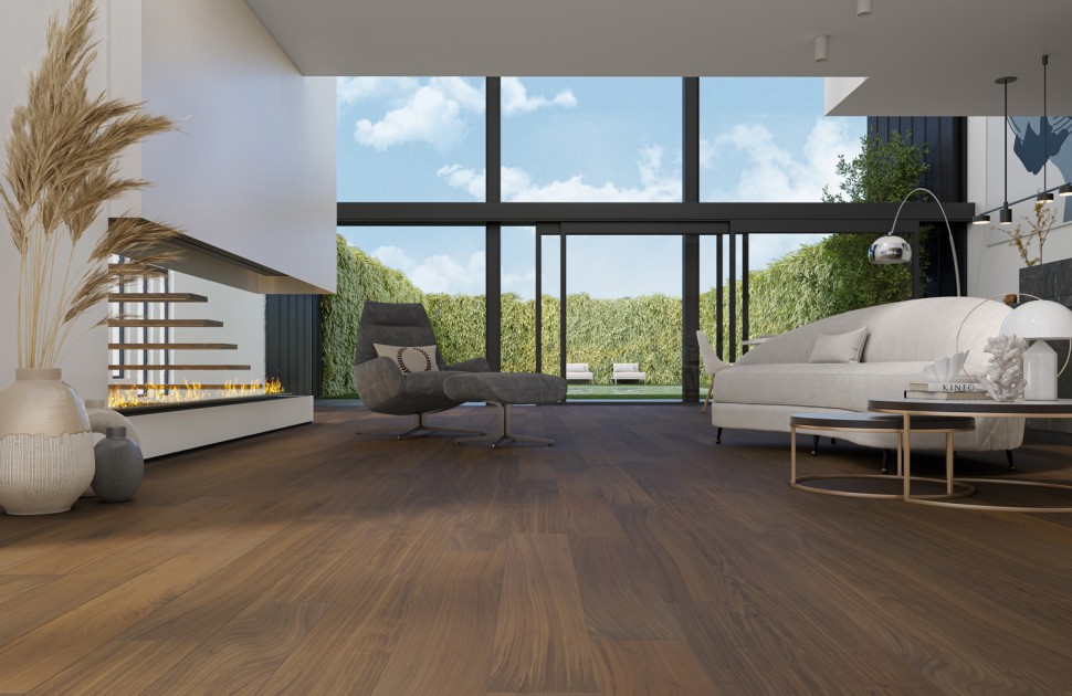 Кварцевый паркет Quartz Parquet Классик 5 мм 400-29 Орех Американский 