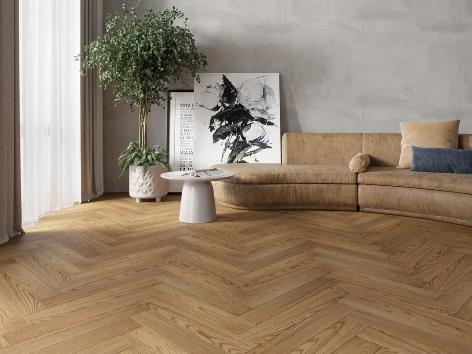 Инженерная доска Eppe Alberga Английская елка AL1203 Дуб Latte