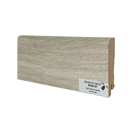 Плинтус Deartio B302-07 Дуб светло-серый
