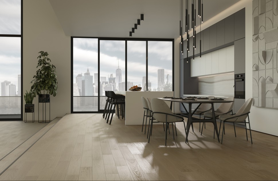 Кварцевый паркет Quartz Parquet Классик 5 мм 418 Дуб Австрийский